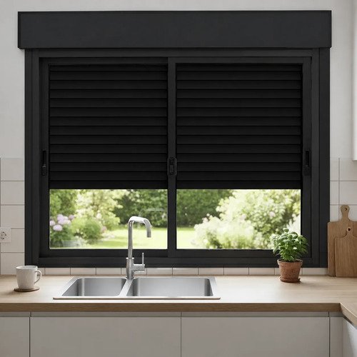 Ventana Monoblock Persiana Aluminio 120 X 150 Jl Aberturas